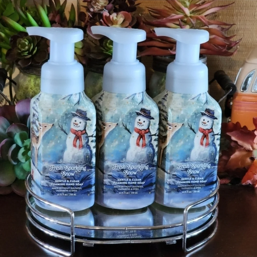 Bath & Body Works 3 Fresh Sparkling Snow Soaps SOLDOUT Online RETIRED